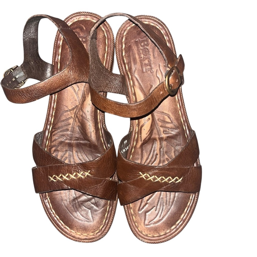 Born Pierre Genuine Leather Platform Casual Sandal Size 8 (39)